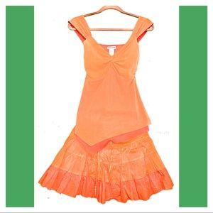 Guess Mandarin Gauzy Mini Skirt Set